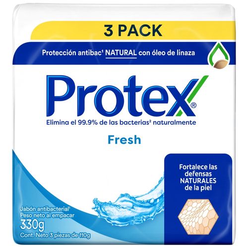 Jabón Corporal Protex, Fresh, 3 Pack -110 g