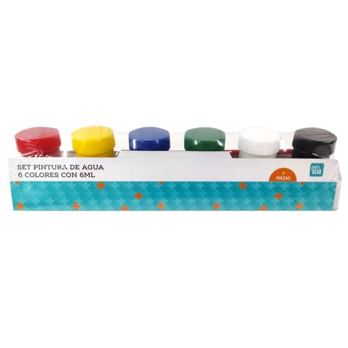 Pintura de agua Pen Gear, 6 colores  -6 ml/7 pzas