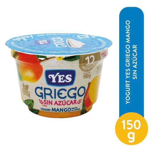 Yogurt Yes Griego, Mango Sin Azúcar - 150 g