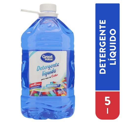 Detergente liquido Great Value para ropa color -5000 ml