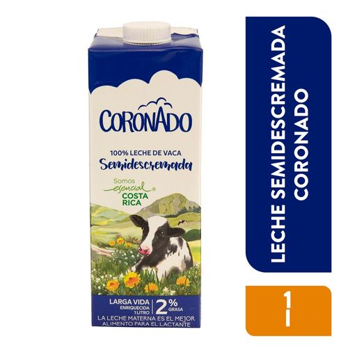 Leche Líquida Coronado Semidescremada - 1Lt