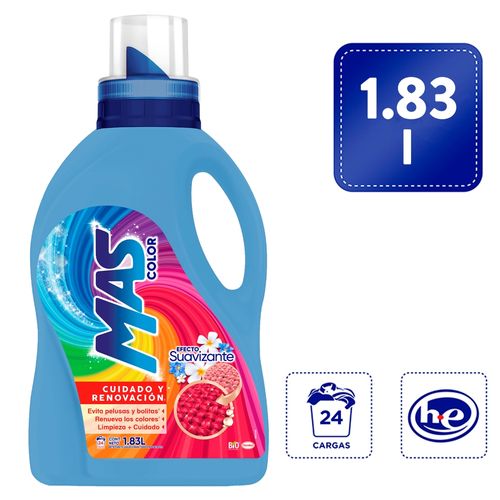 Detergente Liquido Mas Color Suavizante - 1830 ml