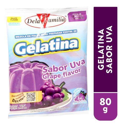 Gelatina De la Familia Sabor A Uva - 80 g