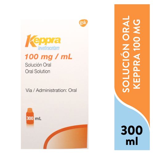 Keppra Levetiracetam 100Mg/ml 300 ml Sol