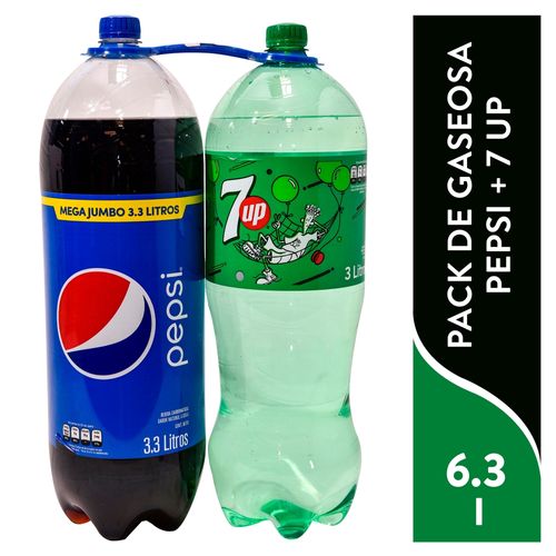 Gaseosa Pepsi Mas 7Up 2Pack 6000 ml