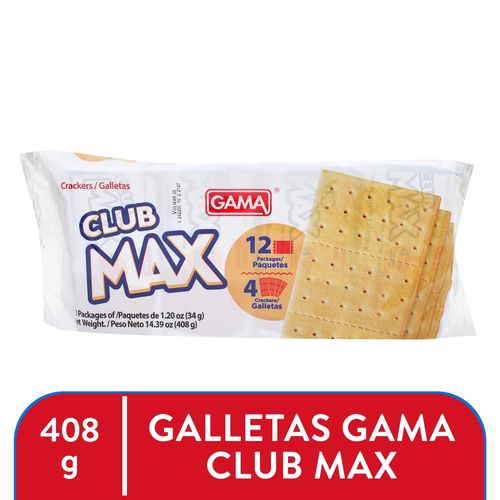 Galleta Gama Club Max 12u - 408 g