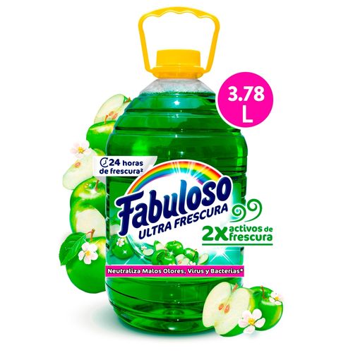 Desinfectante Fabuloso Multiusos Frescura Activa Antibacterial Manzana - 1 gal