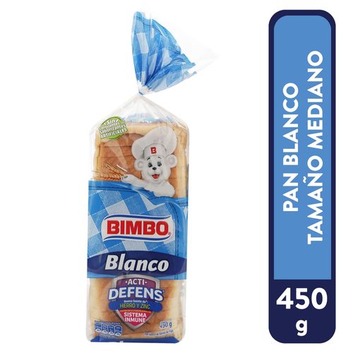 Pan  Bimbo, Sándwich Blanco Mediano - 450 g