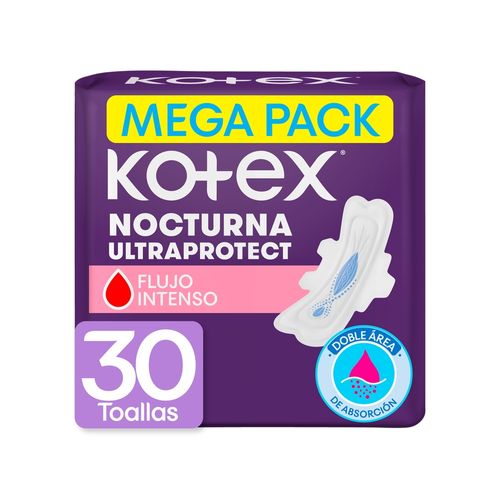 Toalla Sanitaria Kotex Nocturna 30 Ea