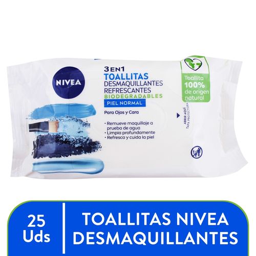 Toallas Desmaquillantes Nivea Piel Normal - 25 Unidades