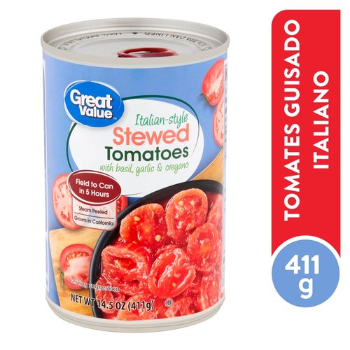 Tomates Great Value Italianos Guizados - 411 g