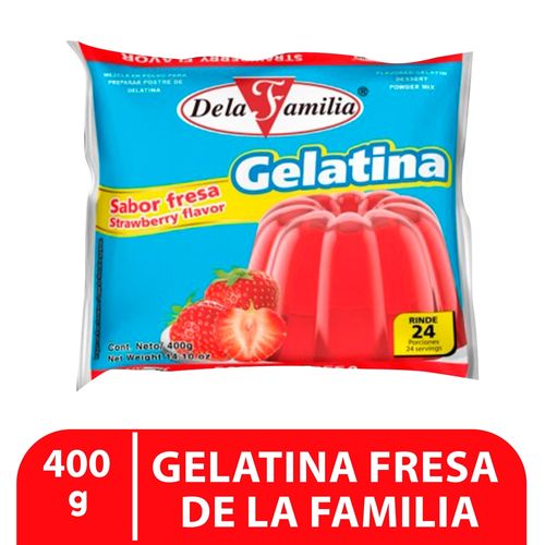 Gelatina Fresa De La Familia -400 g