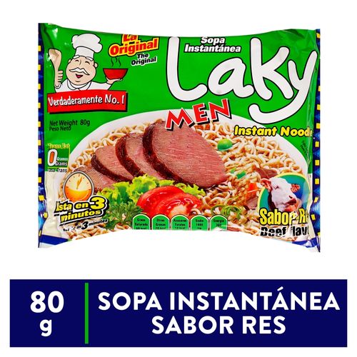 Sopa Laky Men De Res En Sobre - 80 g