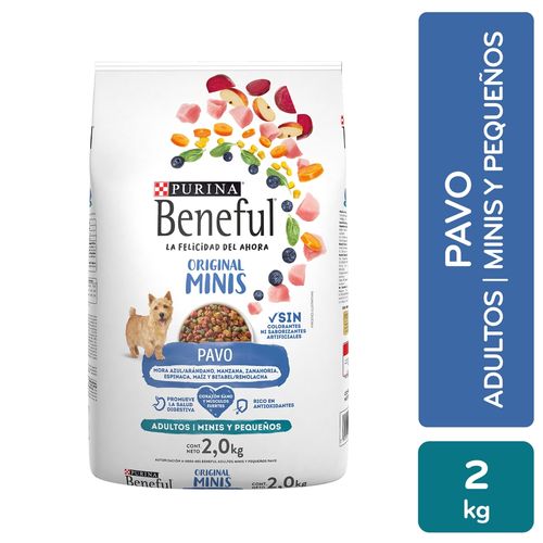 Alimento Beneful Adulto Mini Pavo 2000 g