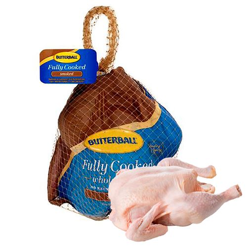 Pavo entero Butterball cocido congelado, contiene 4 kg aproximadamente - Precio indicado por kg