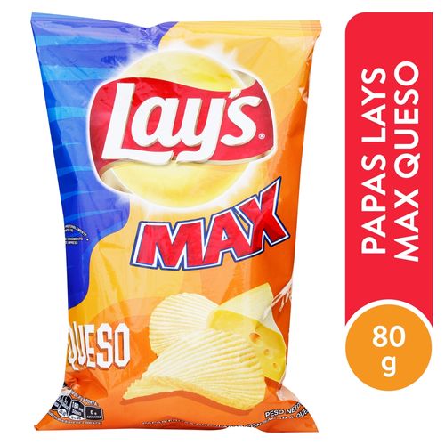 Snack Lays Max Queso Papa - 80 g