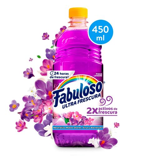 Desinfectante Fabuloso Multiusos Frescura Activa Antibacterial Lavanda - 450 ml