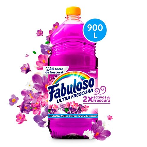 Desinfectante Fabuloso Multiusos Frescura Activa Antibacterial Lavanda - 900 ml