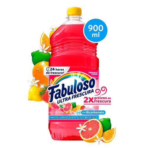 Desinfectante  Fabuloso Multiusos  Frescura Activa Antibacterial Bicarbonato y Cítricos - 900 ml