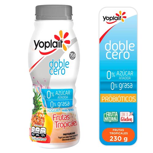 Yogurt Yoplait líquido light frutas tropicales - 230 g