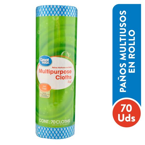 Telas Great Value Multiusos Rol 70H 1Ea