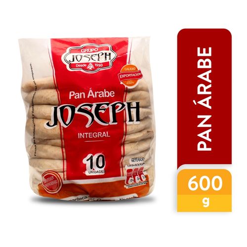 Pan Joseph Arabe 10 Unidades - 600 g