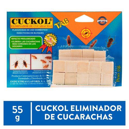 Cebo En Tableta Cuckol Eliminador De Cucarachas 55 g