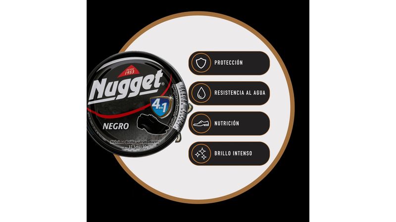 Comprar Betún en pasta Nugget color negro maximo brillo y