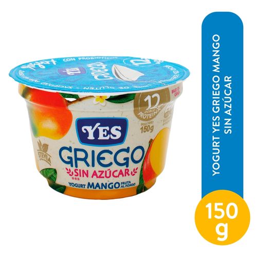 Yogurt Yes Griego, Mango Sin Azúcar - 150 g