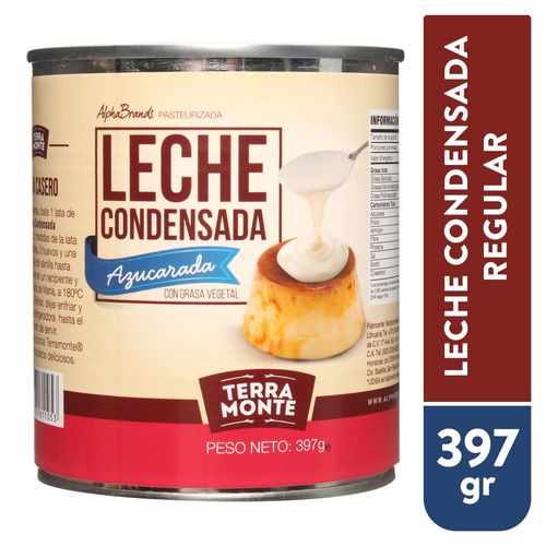 Leche Terramonte Condensada Regular - 397 g