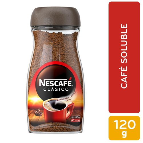 Nescafé® Clásico Café Instantáneo Frasco 120 g