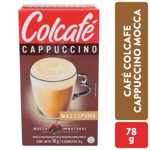 Capuccino Colcafe Mocca Natural 6 Sobres De- 78 g