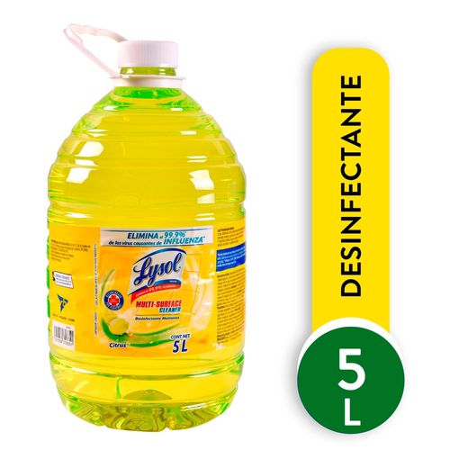 Desinfectante Para Pisos Lysol Citricos Galón - 5000 ml