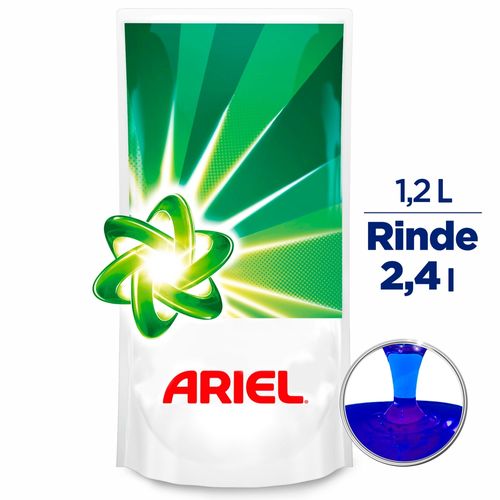 Detergente Ariel Doble Poder Líquido Concentrado - 1,2 Lt