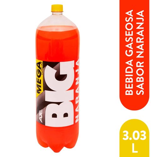 Gaseosa Marca Big Sabor A Naranja - 3.03Lt