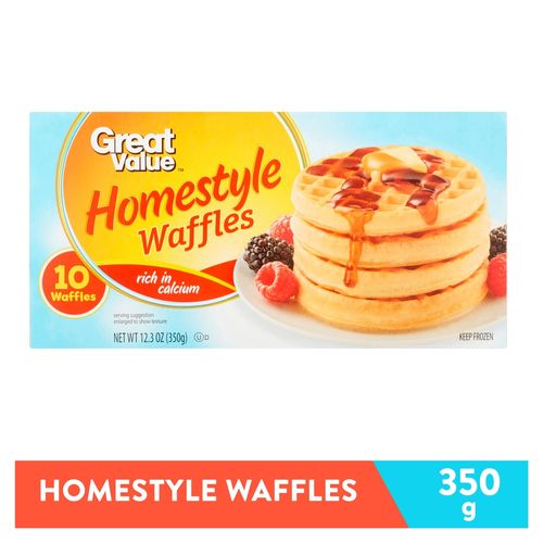 Waffle Great Value Congelado Estilo Casero - 350 g