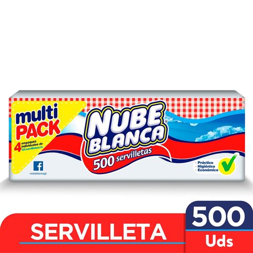 Servilleta Nube Color Blanca - 500unidades