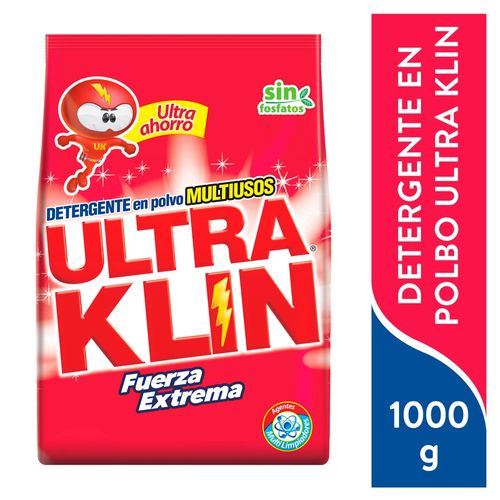 Detergente Ultraklin Fuerza Extrema - 1kg