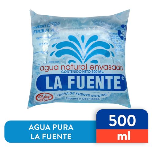 Agua Pura La Fuente Bolsa 500 ml