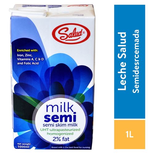 Leche Salud Semidescremada Uth - 1000 ml