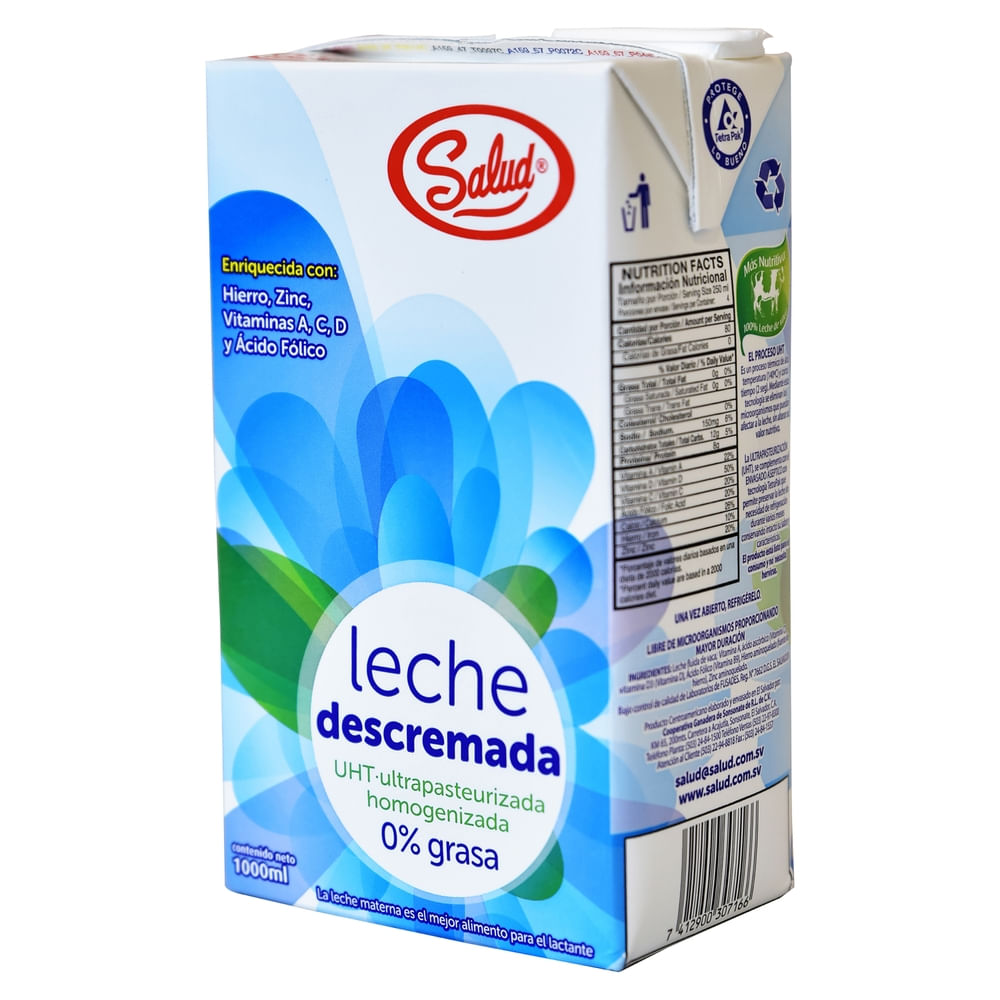 Leche Salud Descremada Uht - 1000 ml - Maxi Despensa | Salvador