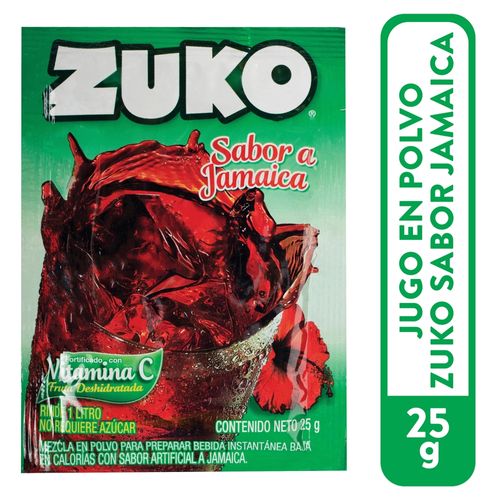 Bebida Zuko En Polvo Sabor Jamaica - 20 g
