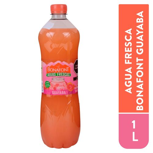 Agua Fresca Bonafont Sabor Guayaba 1lt