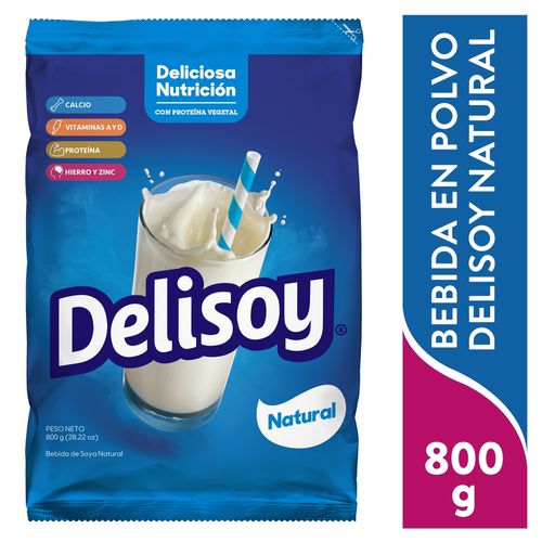 Delisoy Bebida De Soya Natural 800 g