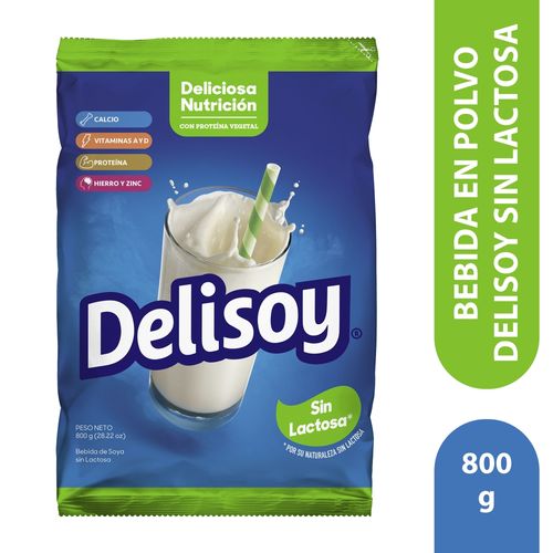 Delisoy Bebida De Soya Sin Lactosa 800 g