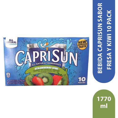 Bebida Caprisun Sabor A Strawberry Kiwi 10 Pack - 1770 ml