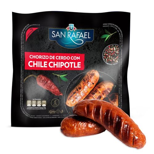 Chorizo De Cerdo Con Chile Chipotle San Rafael, Libre De Glúten - 300 g