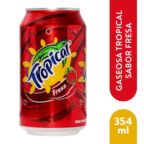 Gaseosa Tropical Fresa Regular Lata - 354 ml