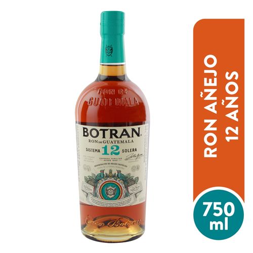 Ron Botran Guatemala Añejo Solera 12 años - 750 ml