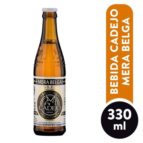 Cerveza Cadejo mera belga con 4.8% vol - 330 ml